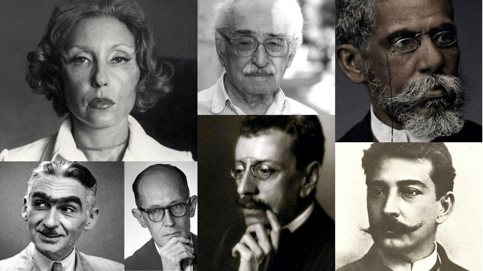 Alguns autores de escolas literárias brasileiras, como Clarice Lispector, Manoel de Barros, Machado de Assis, Carlos Drummond, entre outros.